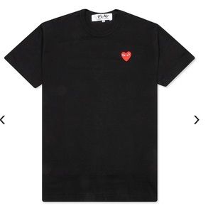 Comme Des Garçons PLAY heart Black T-Shirt